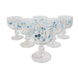 6 Verres myosotis