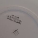 6 hollow plates old Salins les Bains. Basque model;