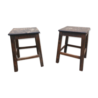 Pair of workshop stools