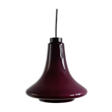 Purple glass pendant lamp by Hans Agne Jakobsson for Svera, Sweden 1960's