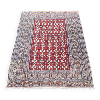Persian oriental rug in burgundy red wool 160x90cm