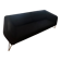 Black 3-seater sofa signed by a designer.