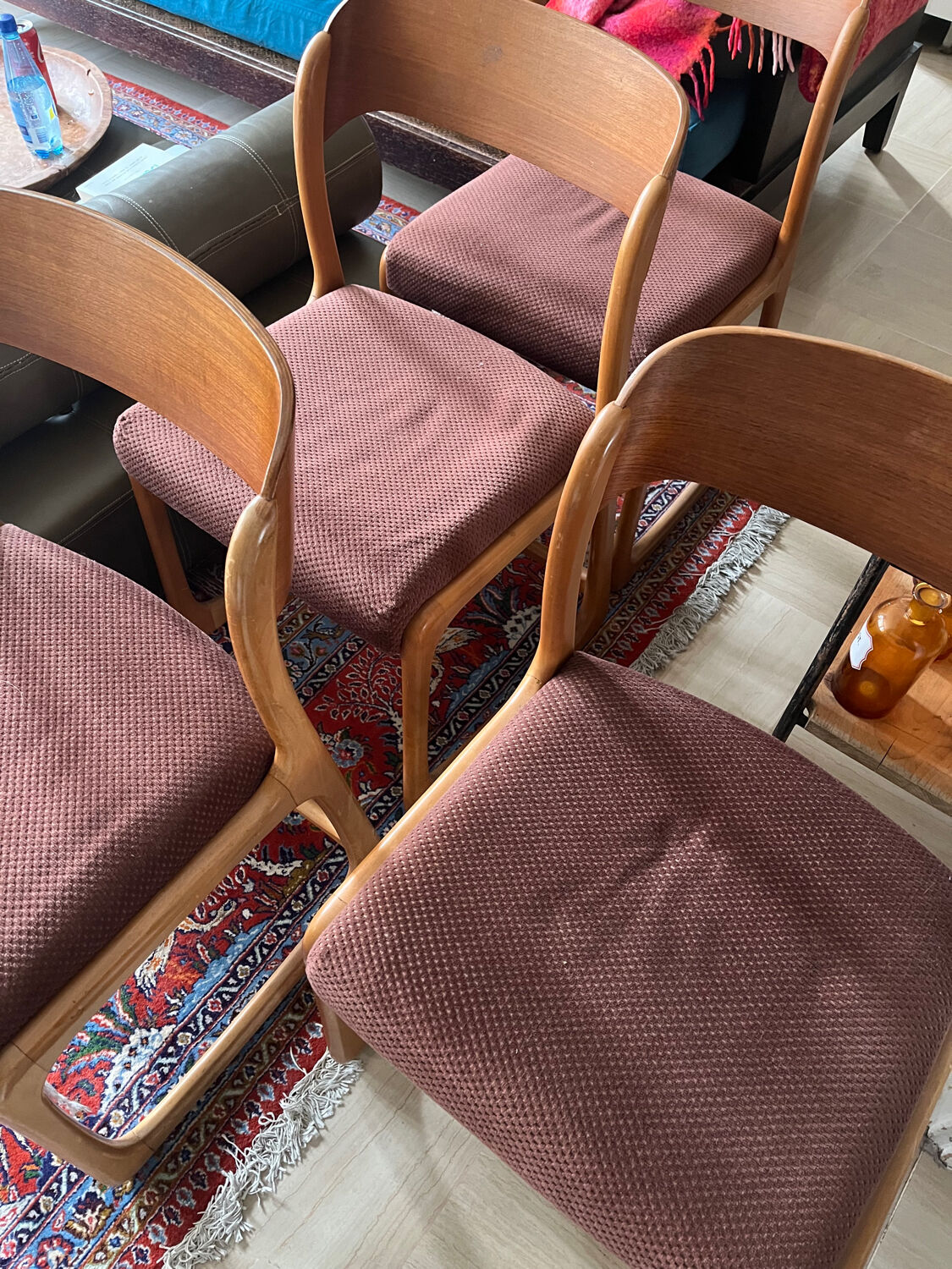 4 Baumann sleigh chairs