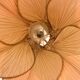 Uchiwa pendant light, in the style of Ingo Maurer, 1970s