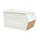 Caisse schafer blanc crème restaurée