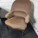 Fauteuil crapaud en acajou style Louis Philippe