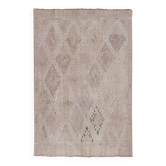 Vintage Turkish kilim, handwoven, 157x222 cm.