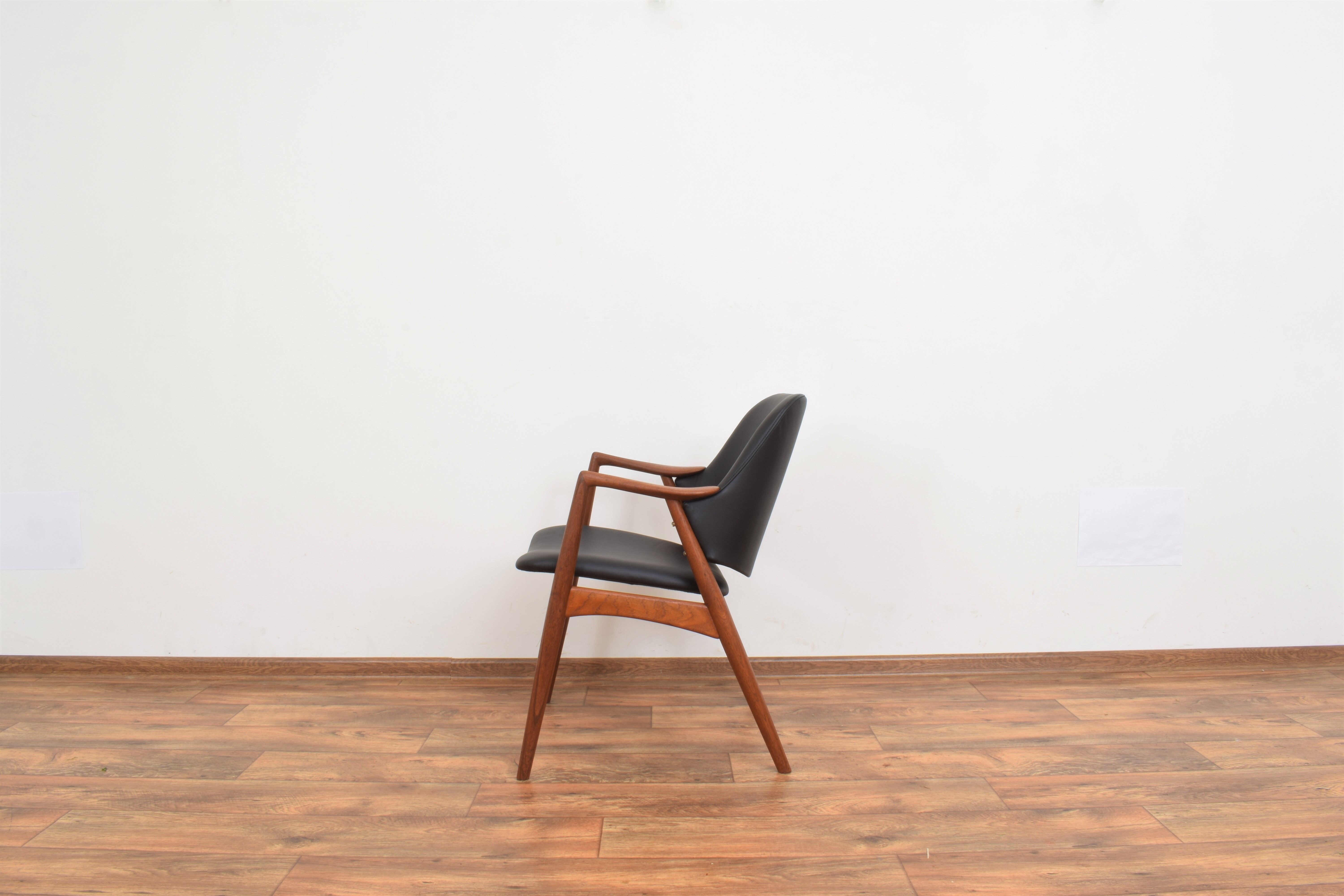 Swedish Teak Armchair by Alf Svensson for Dux