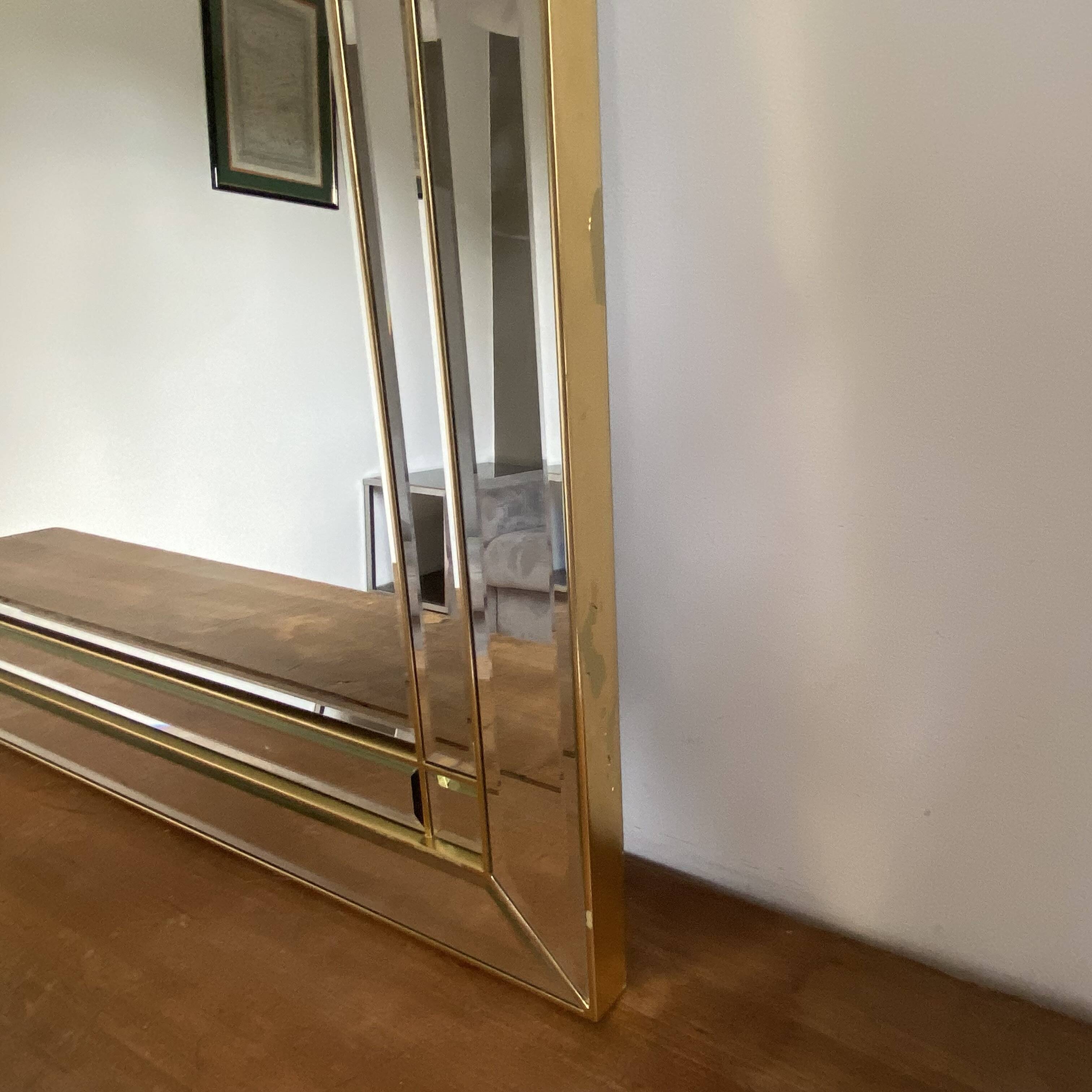 Deknudt parclose mirror. 1970. Hollywood Regency. 142x110.
