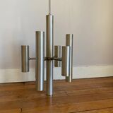 Vintage six-branched twelve-light Sputnik chandelier