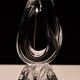 Daum France Crystal Glass table lamp 1965
