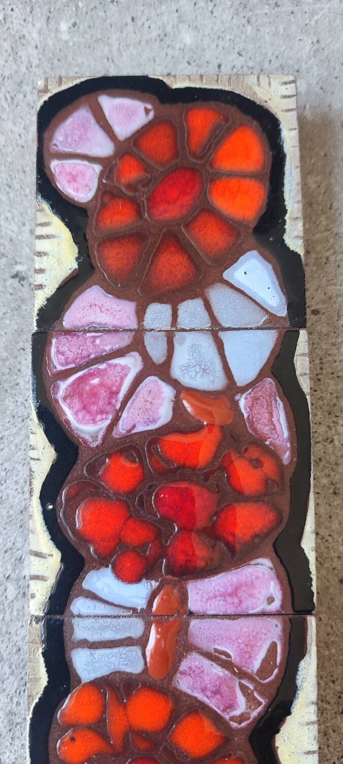 Madeleine Osmont glazed ceramic frieze