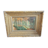 Oil on canvas "the undergrowth"