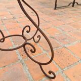 Wrought iron garden coffee table