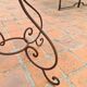 Wrought iron garden coffee table