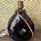 Blown glass lamp signed Morin