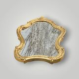 Antique Rococo Style Gold Resin Wall Mirror - 63 cm