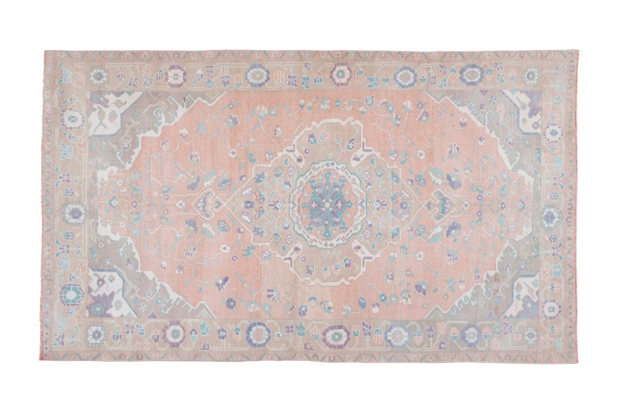 Vintage Turkish Oushak rug 174x302 cm
