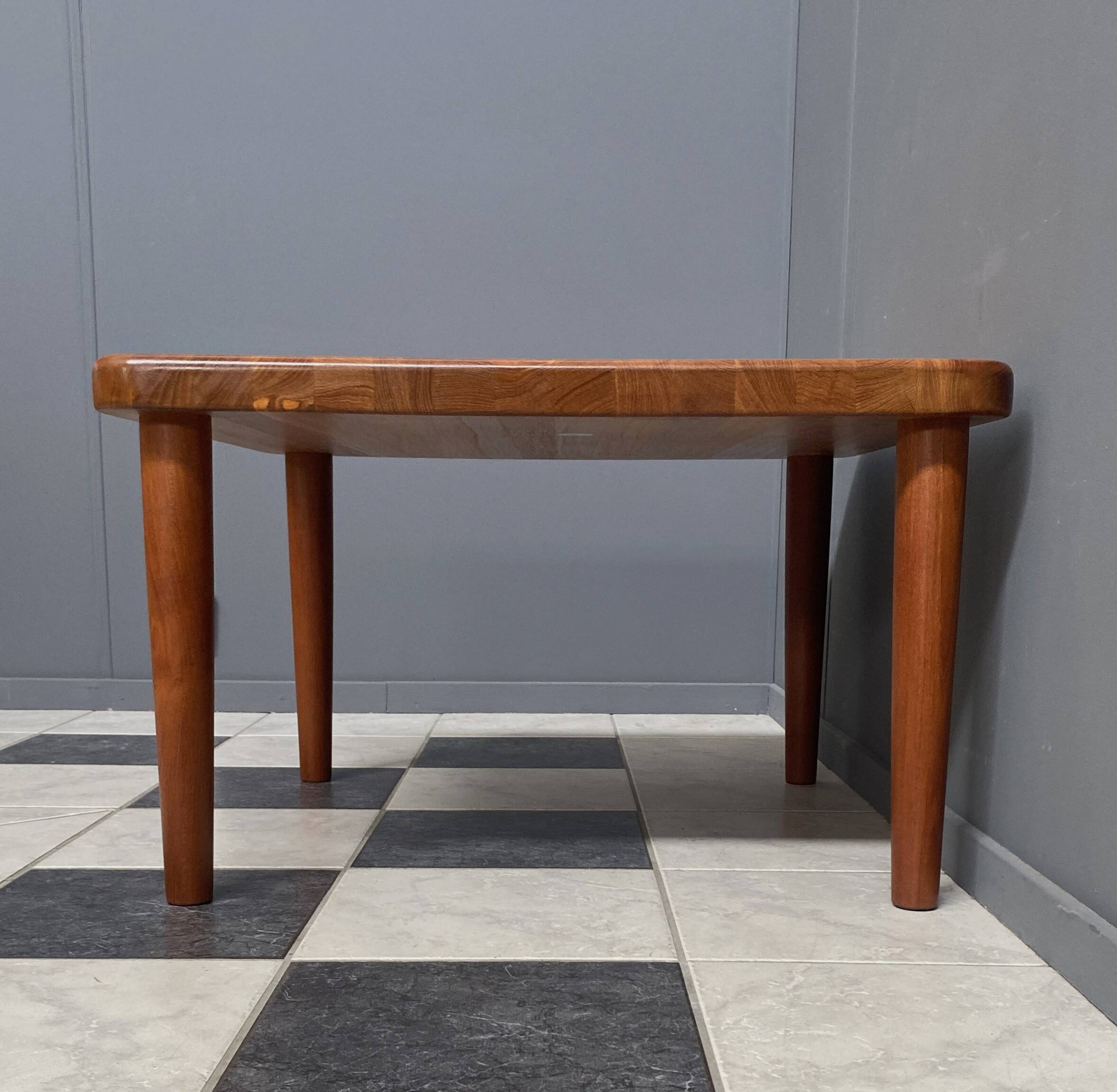 Square Glostup Denmark teak table 1970s