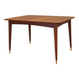 Table en acajou, design danois, années 1970, production : Danemark