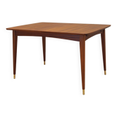 Table en acajou, design danois, années 1970, production : Danemark