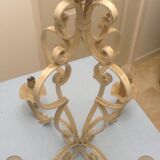 Lustre fer forgé blanc ancien 4 branches