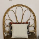 Vintage rattan headboard
