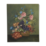 Fruit and Flowers Basket painting