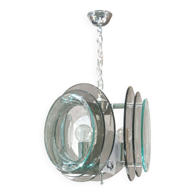 Lustre italien attribué à Nilo Veca pour Fontana Arte