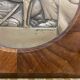 Bronze bas-relief framed in wood signed by Jean Auguste Briquemont (1879-1951)