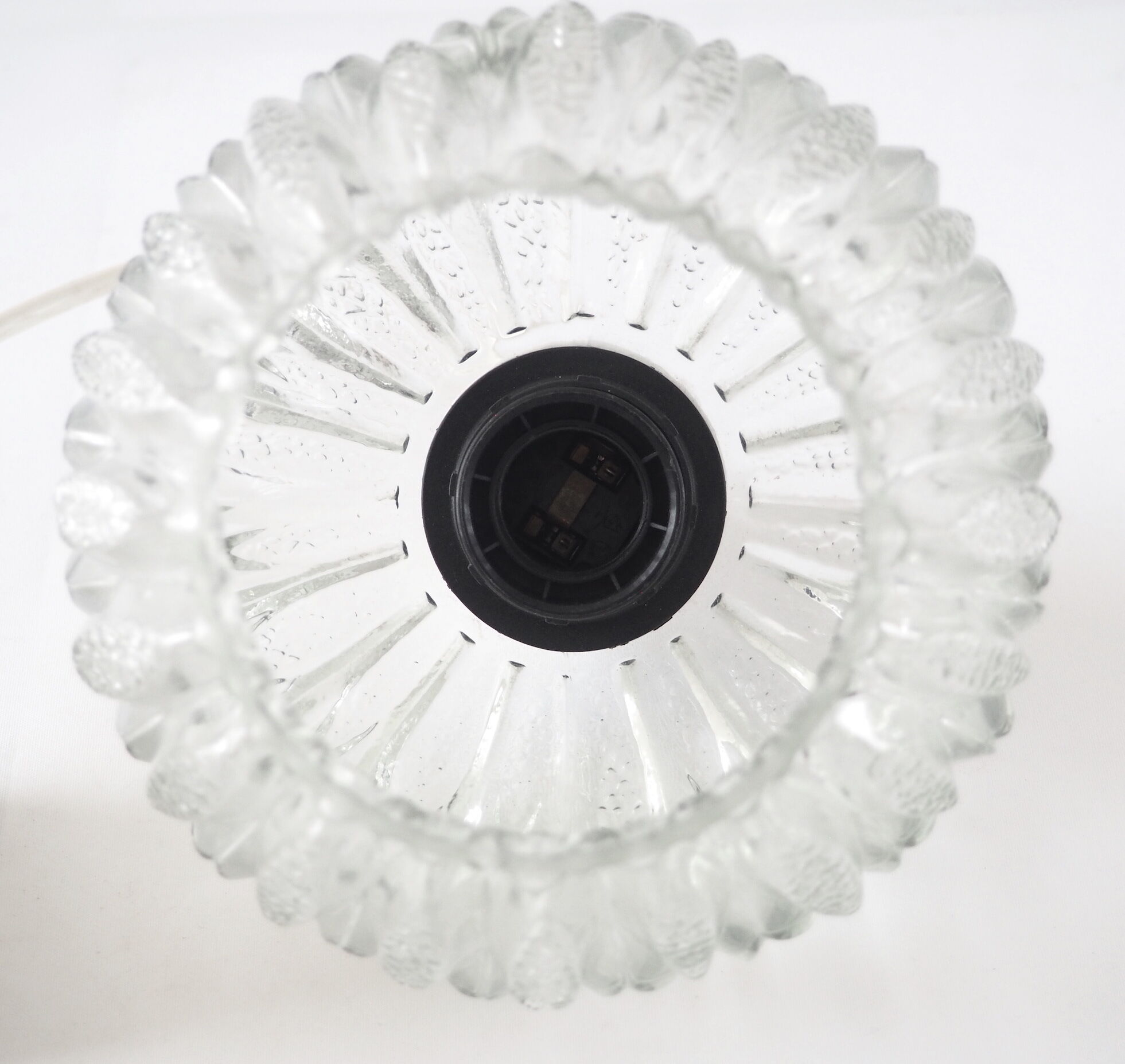 Vintage glass pendant lamp