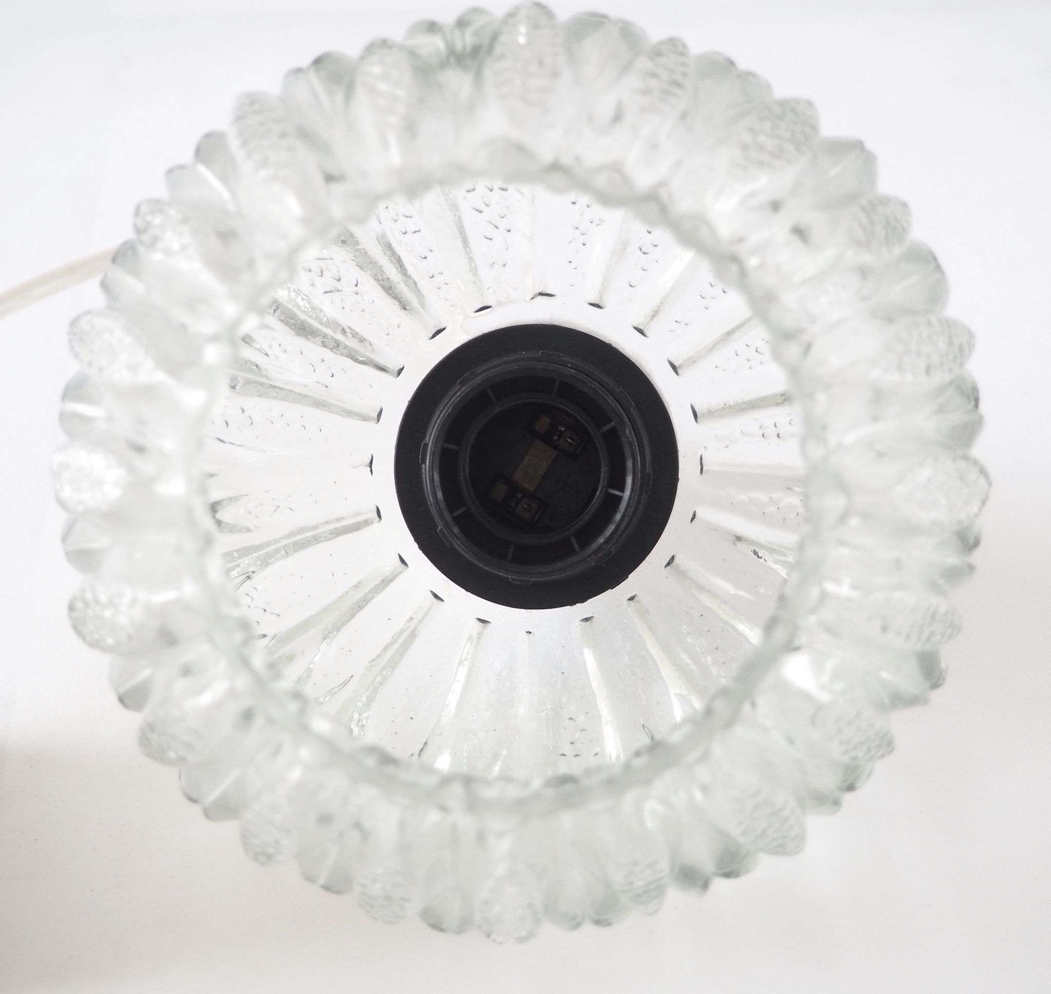 Vintage glass pendant lamp