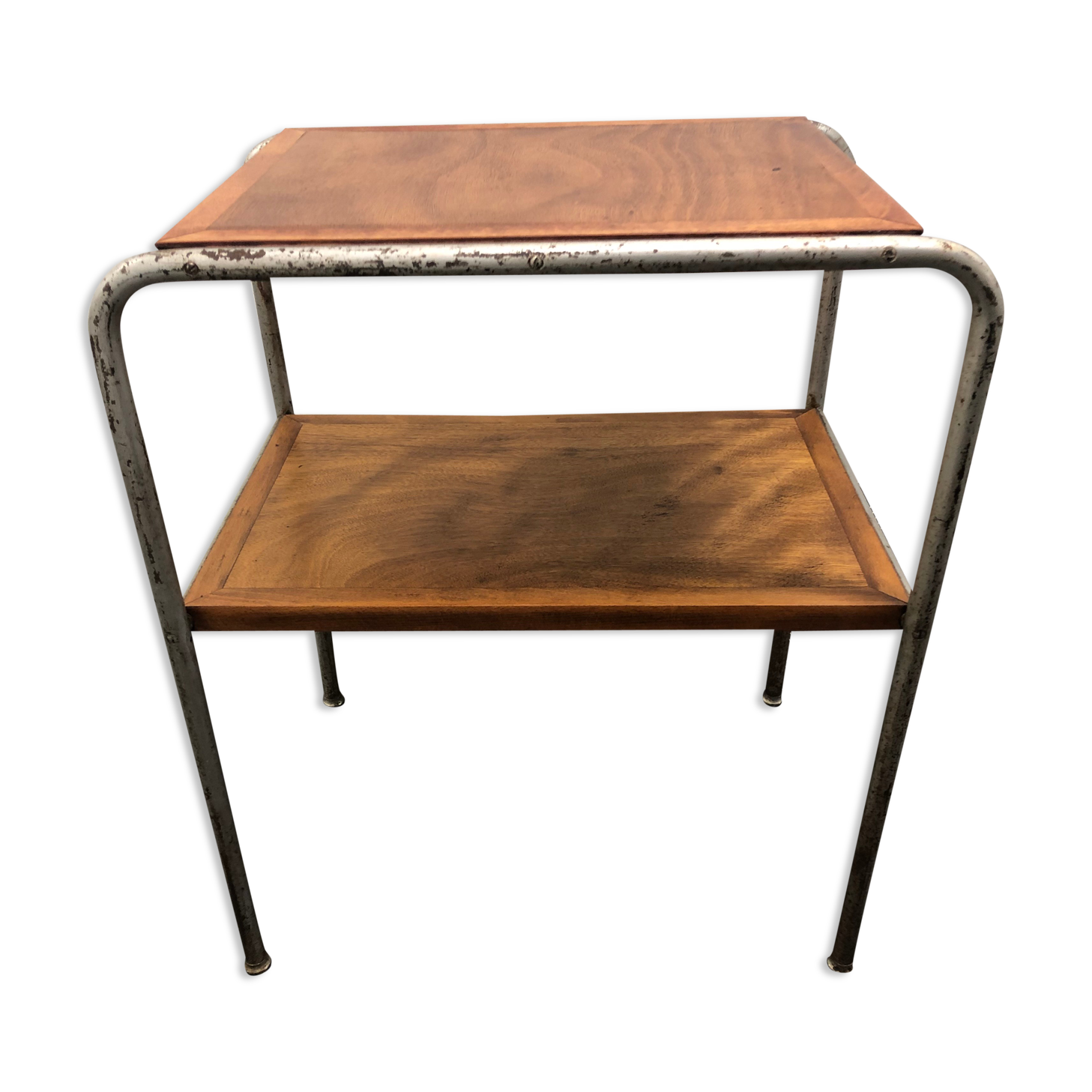 Bauhaus double wooden tray and tube structure around 1930