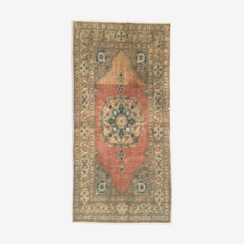 Tapis vintage turc oushak 187x91 cm