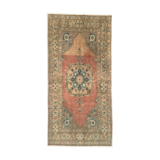 Vintage turkish oushak rug 187x91 cm carpet