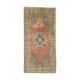 Vintage turkish oushak rug 187x91 cm carpet