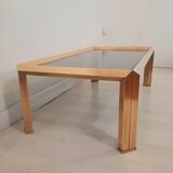 Table basse vintage en laiton