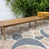 Oak cloakroom bench 247 cm