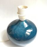 Max Idlas blue ceramic lamp, circa 1970