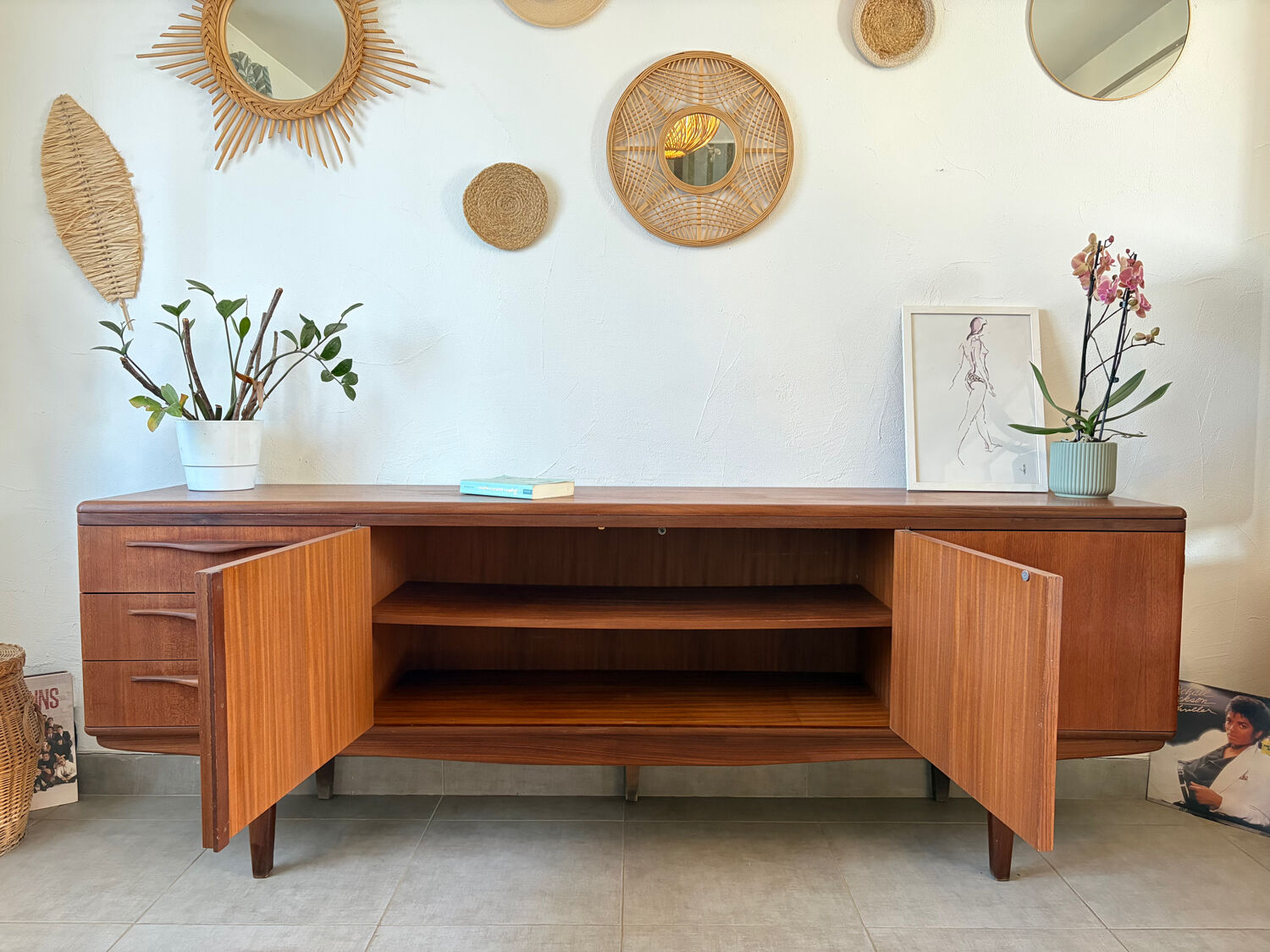 Vintage teak sideboard