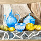 Dessin aquarelle nature morte