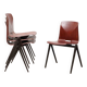 Chaise Galvanitas S22 acajou et pied marron