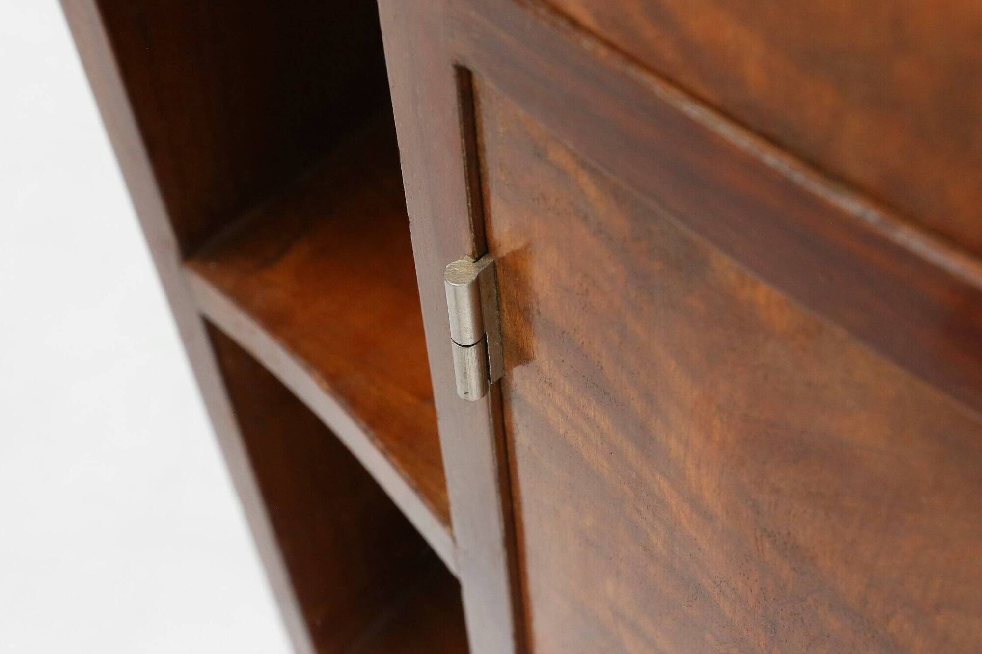 Art Deco cabinet in wood with a marble top, France, 1930s