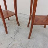 Pair of louis XV bedside tables in rosewood marquetry