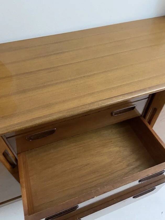 Vintage teak sideboard in Scandinavian style