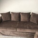 Set of 2 convertible sofas and a wing chair