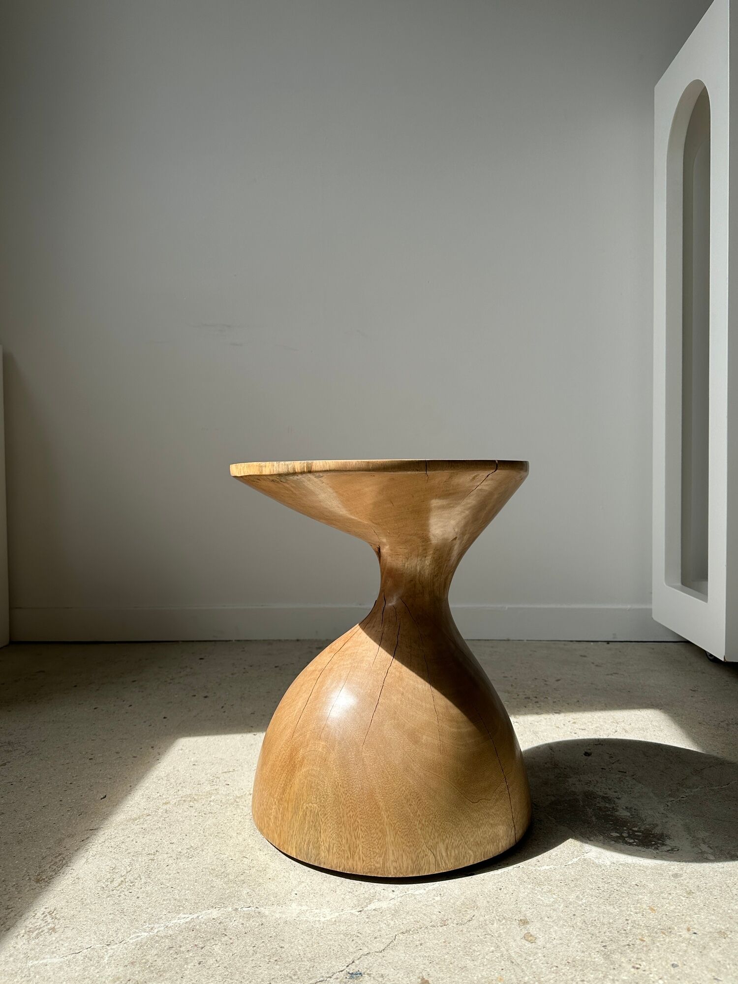 Solid wood sofa end