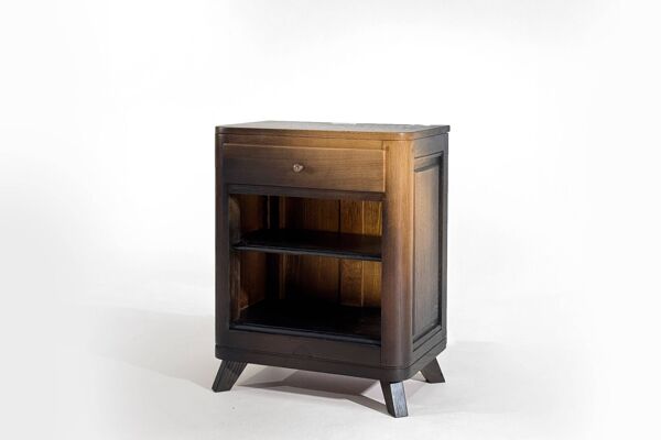 Commode, petit meuble en chêne massif, confiturier