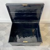 Vintage Black Metal Document Box