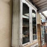 Large oak dresser with white patina
